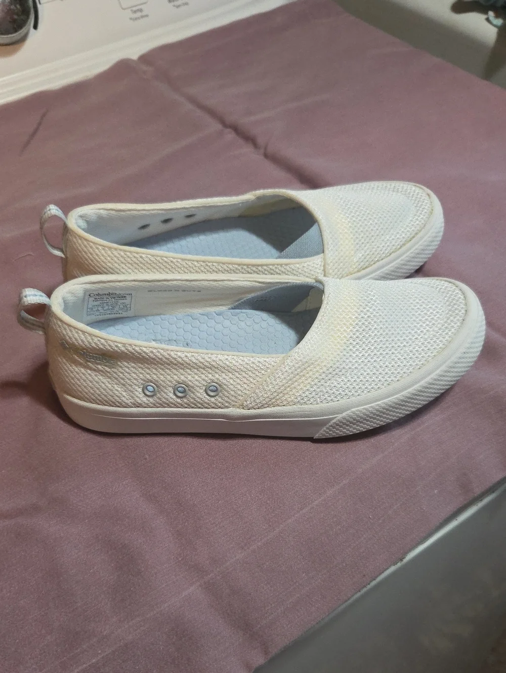 Columbia Women's Slip-On Sneakers in White